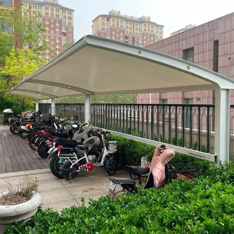 陆良县膜结构电动车棚